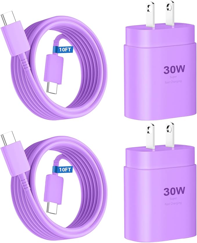 Phone 16 15 Charger, 30W USB C Fast Charger Block & 10FT Long C to C Fast by DiHines