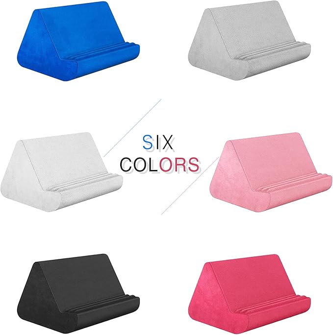 Soft Tablet Stand Pillow with Pocket, Adjustable 3 Viewing Angle, Lazy Holder - Image 8