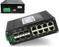 Industrial Managed 10G Ethernet PoE Switch, 2*10G SFP + Slot+4*Gigabit SFP Slot by Xnyahitog