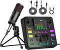 Podcast Equipment Bundle, PUPGSIS Audio Mixer by P+PUPGSIS