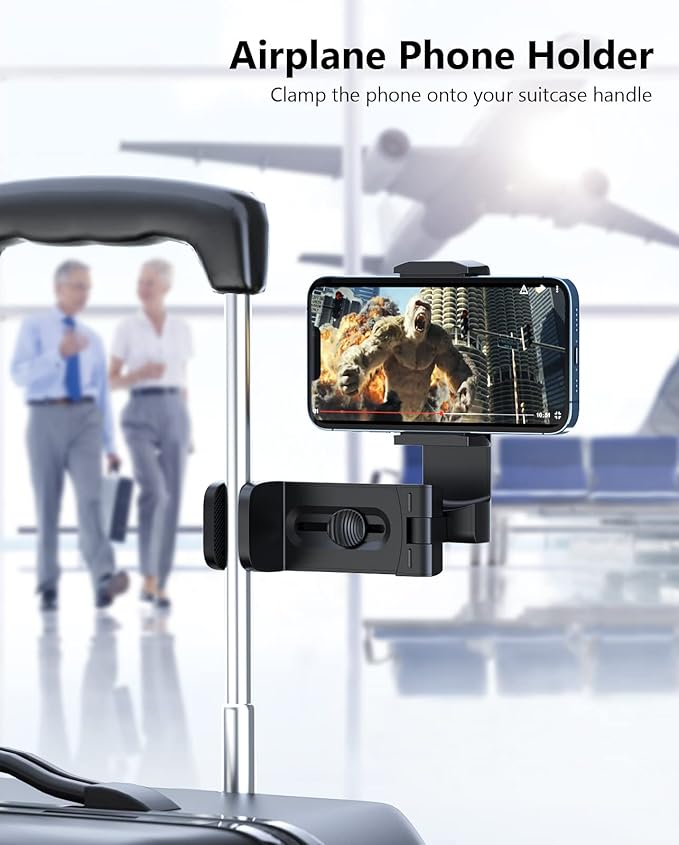 MiiKARE Travel Essentials Airplane Phone Holder, Universal Handsfree Phone Mount - Image 2