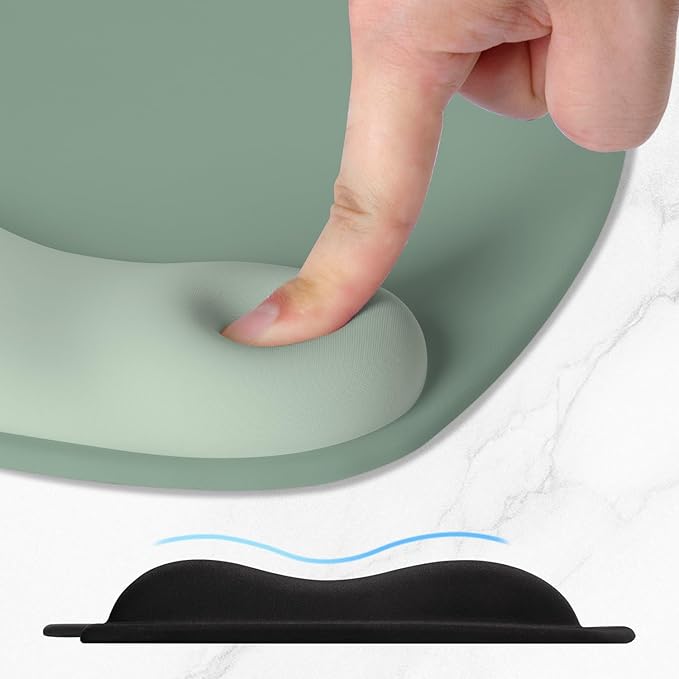 ITNRSIIET Ergonomic Mouse Pad, Cushioned Gel Wrist Rest, Non-Slip Base - Image 4