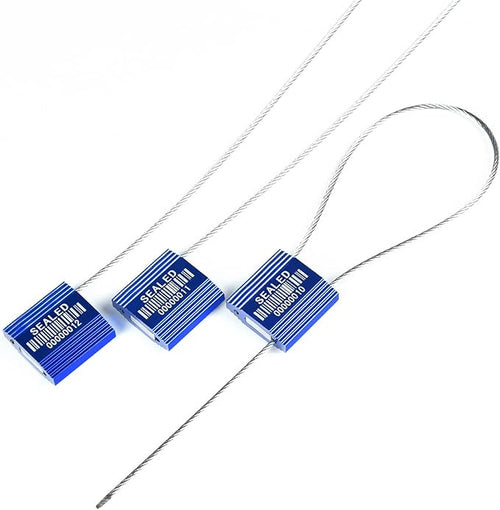 100 Blue Steel Cable Seals - Image 2