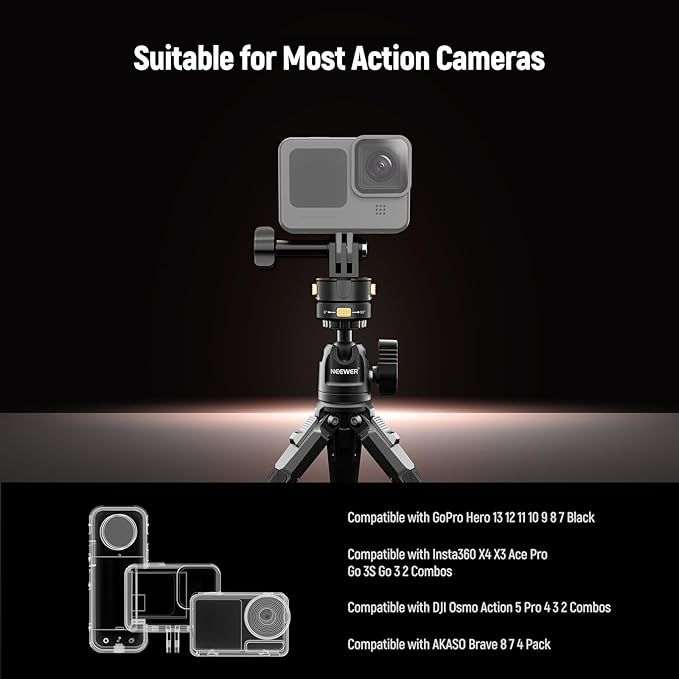Neewer 6 in 1 Action Camera Mount Kit, Compatible - Image 6