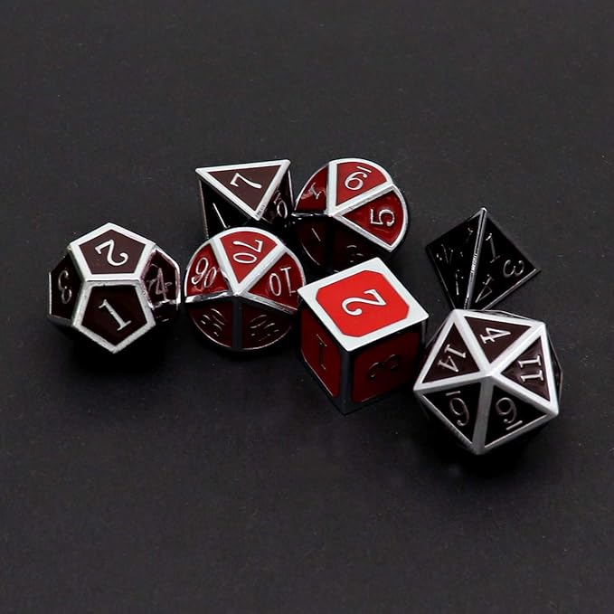 Haxtec Temperature Metal DND Dice Set Color Changing Polyhedral D&D Dice Set - Image 4