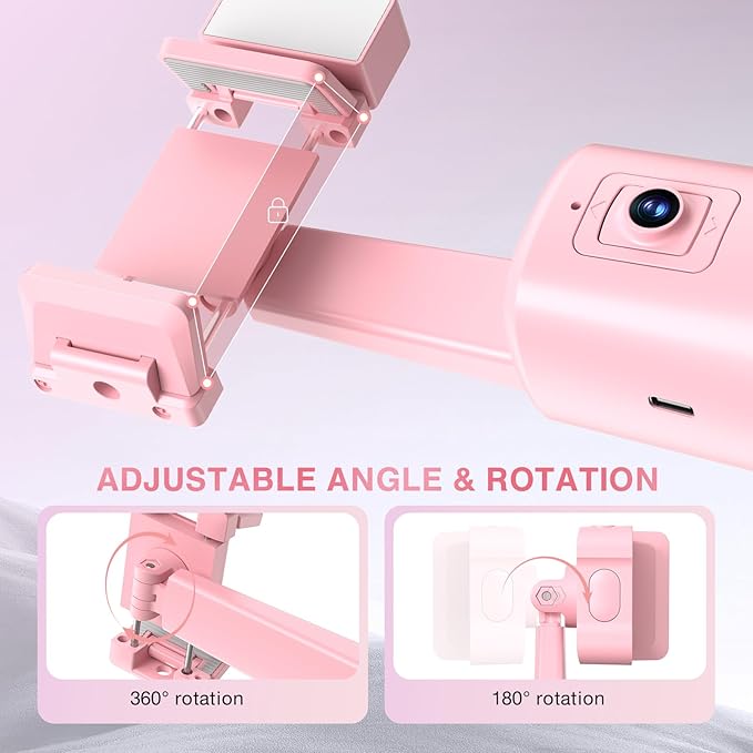 Auto Face Tracking Tripod 360° Rotating Cell Phone Photo and Video Kits Stand - Image 3