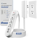 Saker Outlet Concealer Power Strip, 8FT Surge Protector Flat Extension Cord by Saker