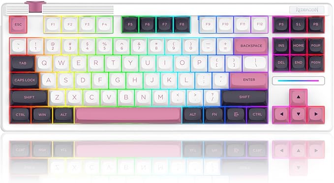 Redragon K729 80% Wired Gasket RGB Gaming Keyboard, 87 Keys TKL Mechanical - Image 9