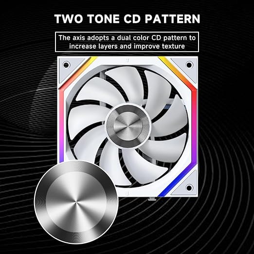 Jungle Leopard Galaxy 120mm PC Case Fan, ARGB and PWM Cooling Fans PC, Axle - Image 4