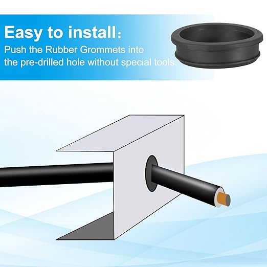 PATIKIL 58.6mm / 2-5/16 Inch Drill Hole, 2-1/16 Inch ID Rubber Grommets - Image 4