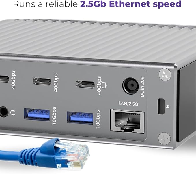 Thunderbolt 4 Dock – 21 Ports, Dual 4K or Single 8K Display, 90W Charging - Image 7