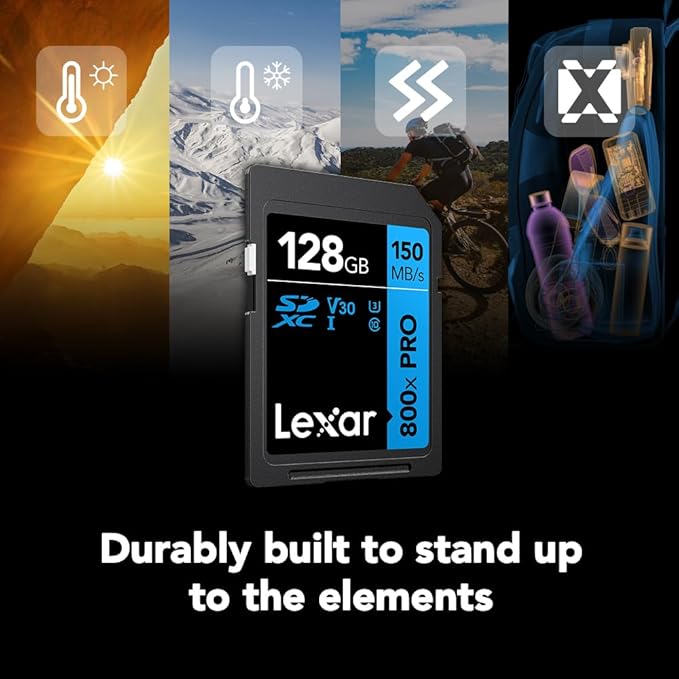 Lexar 128GB High-Performance 800x PRO SD Card, - Image 6
