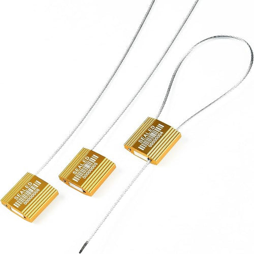 100 Yellow Steel Cable Seals - Image 2