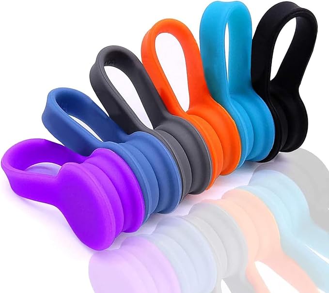 6 Pack Magnetic Twist Ties, Viaky Multicolor Magnet Keeper Bands Winder Wrap by Oneclickforallyourneeds%EF%BC%81