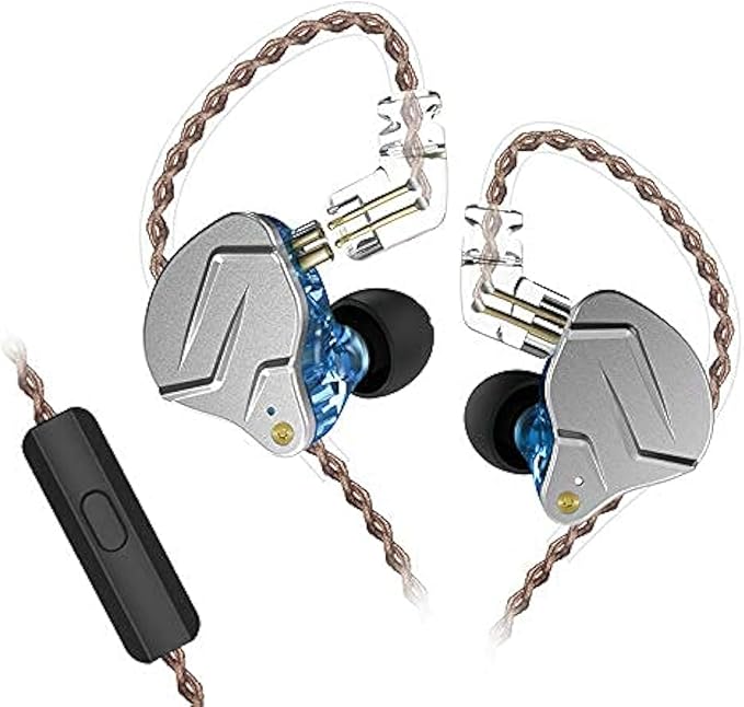 KZ ZSN Pro Dual Drivers 1BA 1DD in Ear Earphones HiFi Power Bass Earbuds by CCA