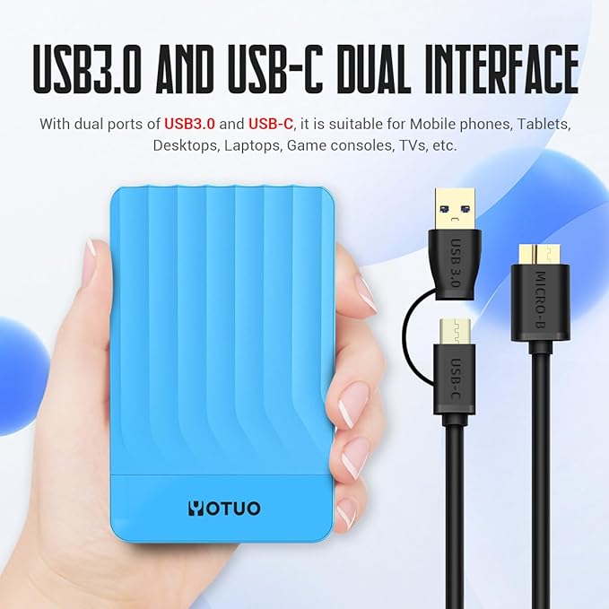 Portable External Hard Drive Storage Expansion Mobile HDD USB 3.0 - Image 7