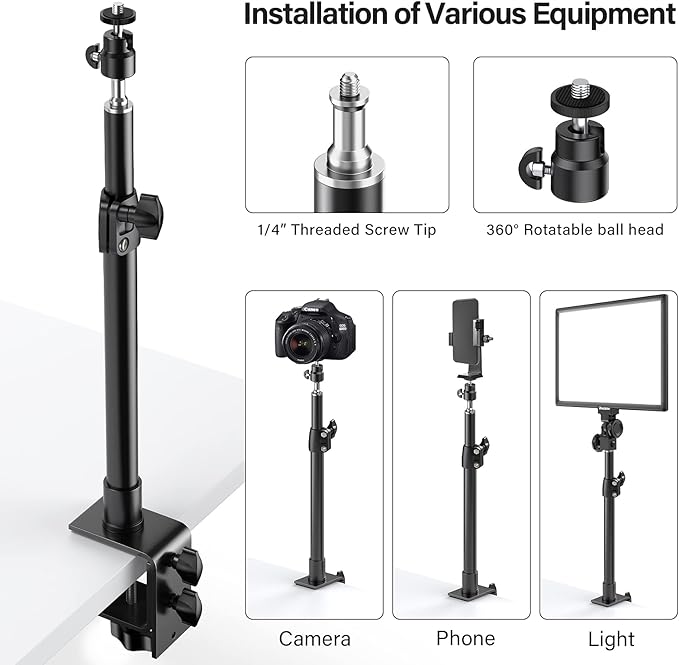 2-Pack Camera Desk Mount Stand - Image 2