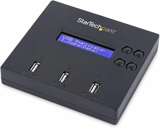 StarTech.com Standalone 1 to 2 USB Flash Drive Duplicator / Cloner / Eraser by StarTech