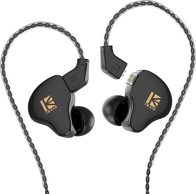 YINYOO KBEAR KS1 in Ear Monitor Bass Earbuds Wired Earbuds, Vocals Forwards by Yinyoo