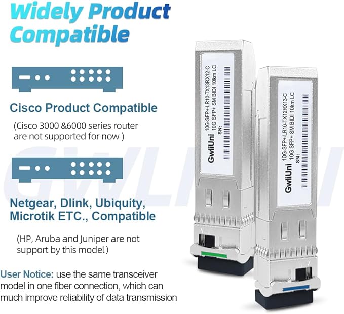 5 Pairs 10G BIDI SFP+ Single Mode Fiber Module Network Transceiver, LR SM - Image 3