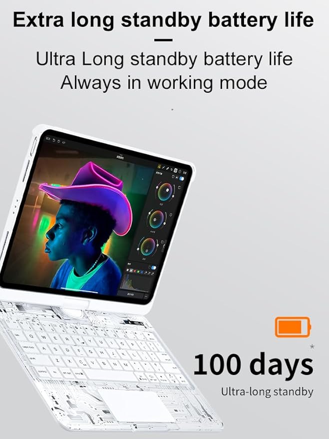 KARTICE Transparent 360 for iPad Keyboard case - Image 7