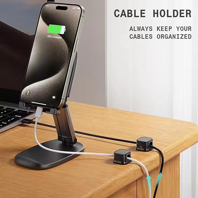 Generic 6 Pack Magnetic Cord Holder, Adhesive Wire Organizer, Under Desk Cable - Image 2