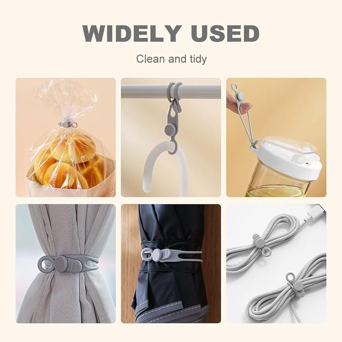 30pcs Data Cable Organizer, 2025 New Silicone Cable Ties Cable Management - Image 4