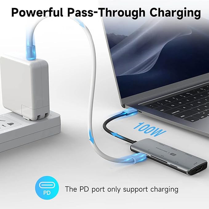 RSHTECH USB C Hub 7-in-1 Multiport Adapter - Image 4