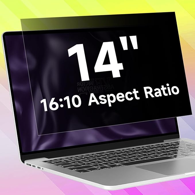 14 Inch 1920x1200 Aspect Ratio Laptop Privacy Screen Filter, Anti Blue Light by ANTOGOOV