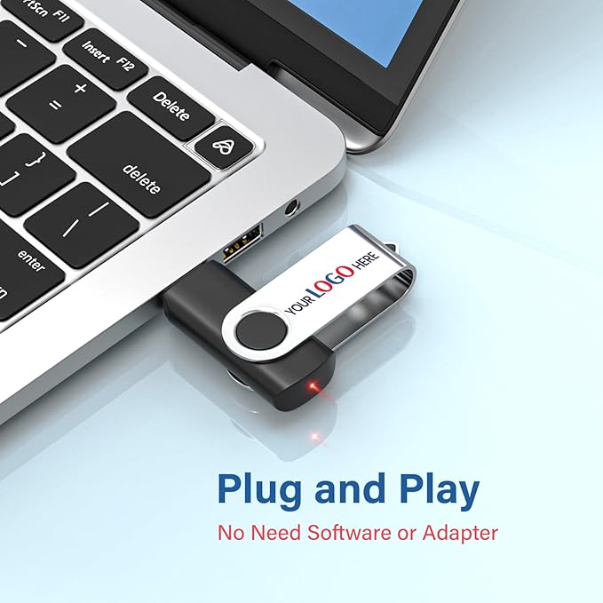 Personalized Flash Drives 2GB, Wooolken Customizable USB 2.0 Thumb Drives - Image 3