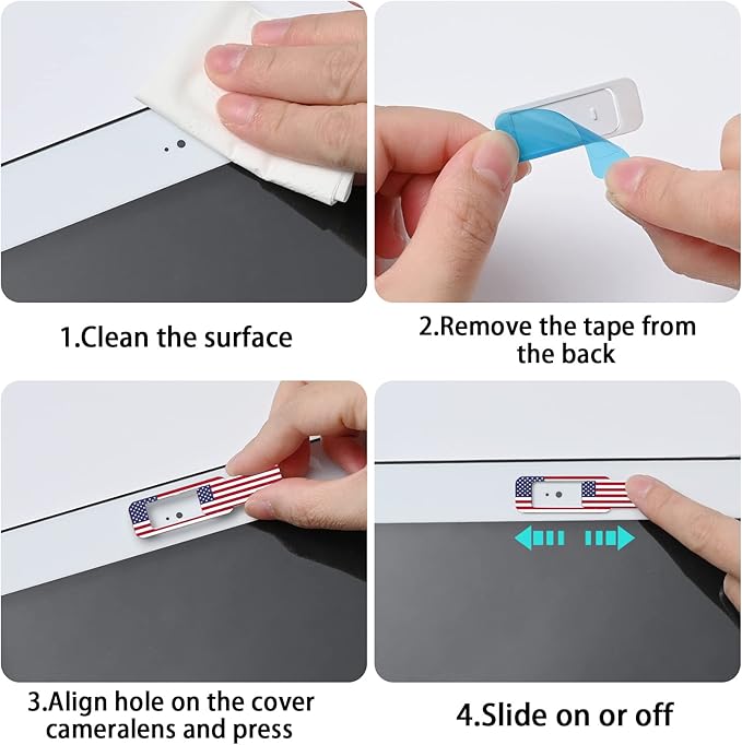 Webcam cover, 3 pieces, laptop camera cover, privacy shielding capacity is - Image 5