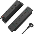 HHSOET 16 in 1 Recessed Power Strip Flat Plug, 45W Fast Charging Furniture by HHSOET