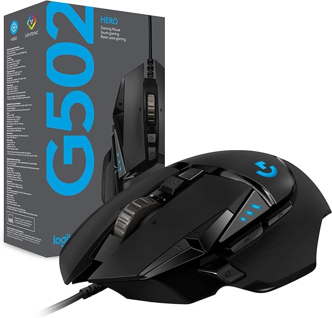 Logitech G502 HERO High Performance Wired Gaming Mouse, HERO 25K Sensor - Image 9