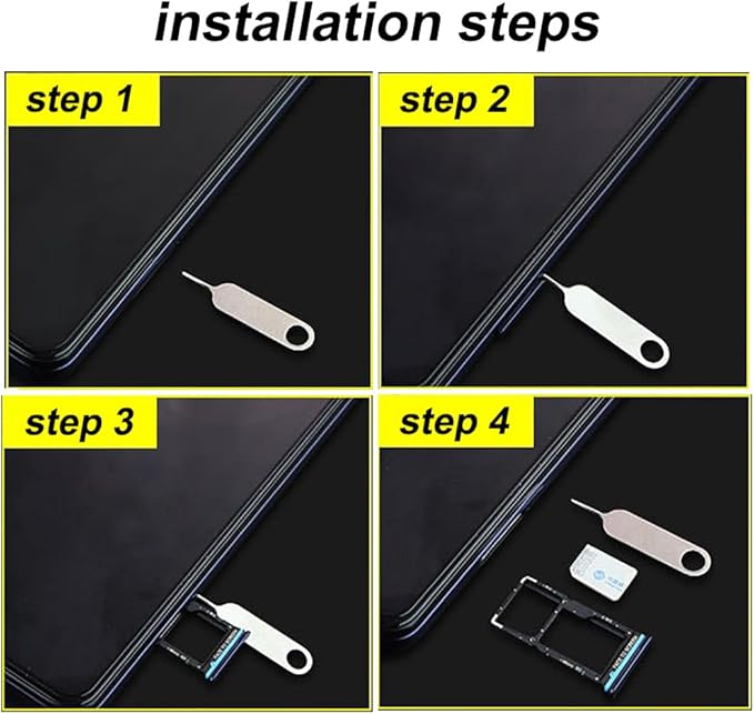 2 Pcs Universal Sim Card Tray Removal Key Tray Eject Pins, SD Removal Opening - Image 3