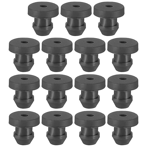 PATIKIL 4.5mm / 3/16 Inch Drill Hole, 1/16 Inch ID Rubber Grommets by PATIKIL
