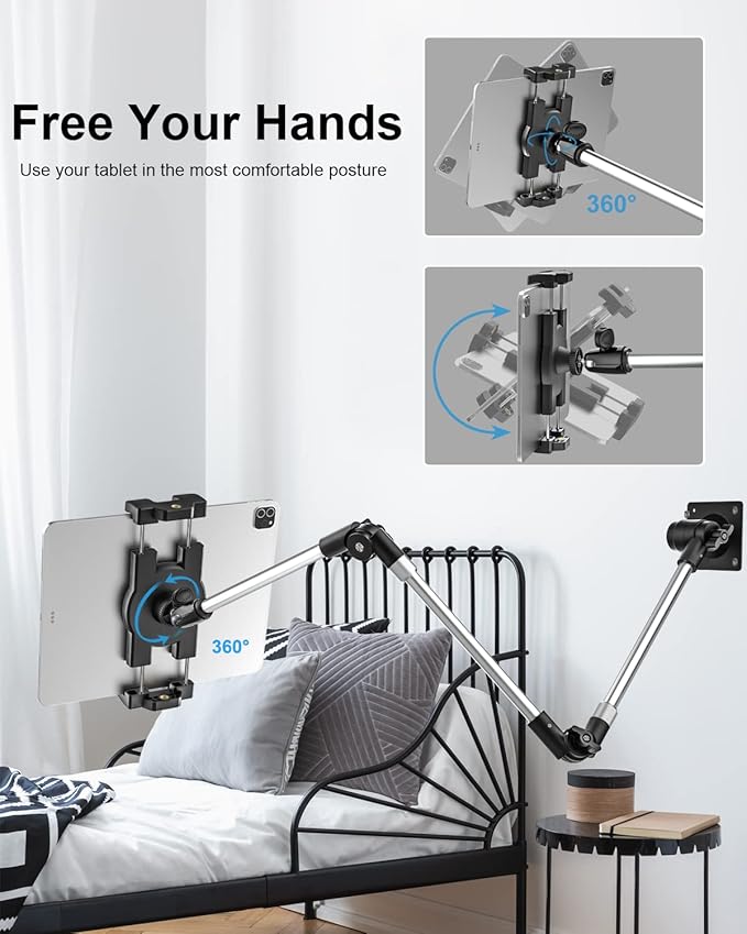 Tablet Wall Mount, 360 Degree Angle Adjustable - Image 2
