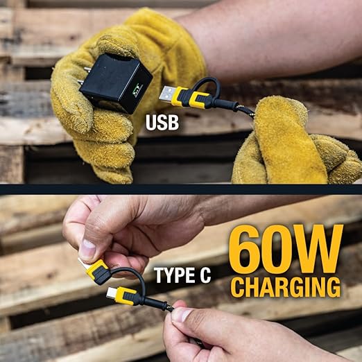 DEWALT Heavy Duty 4-in-1 Cable, Type C/Micro USB/USB Cable - Image 7