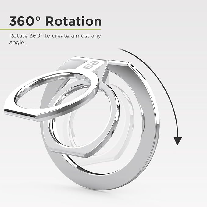 PureGear Magnetic Phone Grip Ring Stand, Magnetic Phone Ring Holder - Image 5