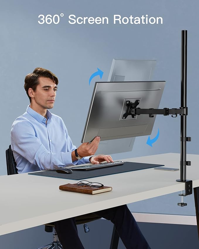 HUANUO Monitor Arm Desk Mount, Fully Adjustable Stand Computer Mount - Image 5