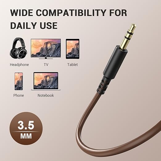 OneOdio 6.35mm to 3.5mm 6.6-9.8FT Stereo Adapter Cable Compatible - Image 8