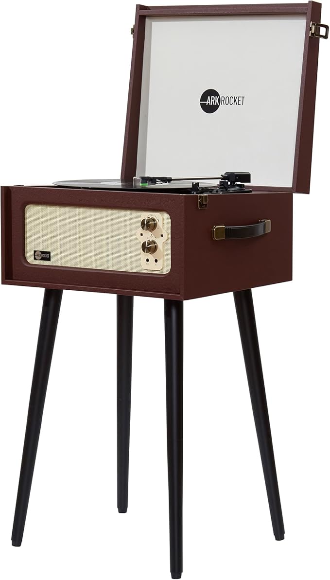 Arkrocket Discovery II 3-Speed Bluetooth Record Player Retro Console Turntable by ARKROCKETAUDIO
