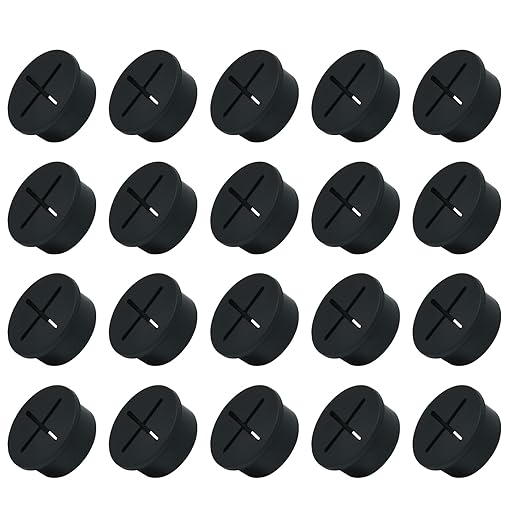 20Pcs Desk Grommet, Flexible Rubber Wire Grommets, Wall Grommets by EASYEAH
