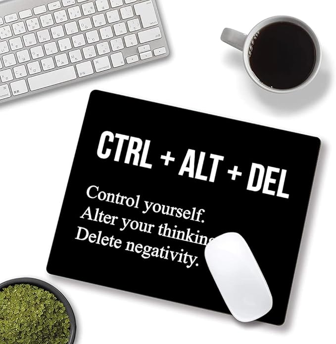 Motivational Mouse Pad, Square Mouse Mat Waterproof Mousepad Non-Slip Rubber - Image 2