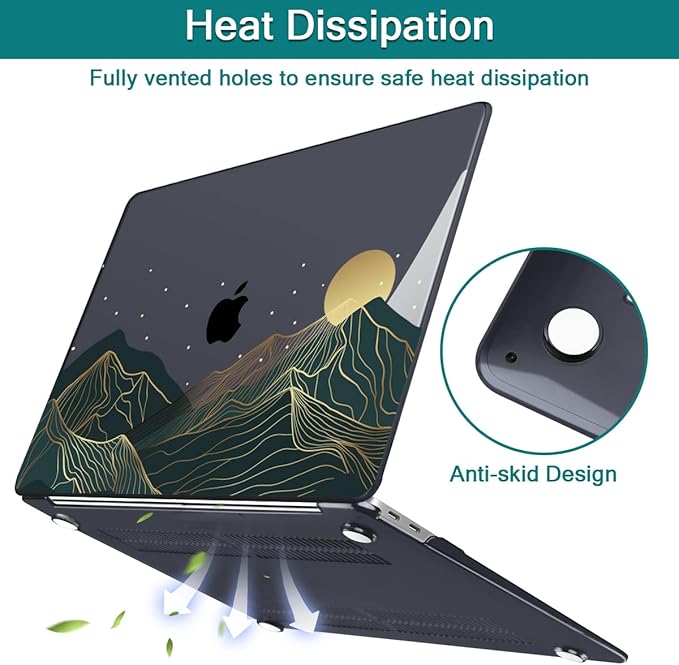 Teryeefi MacBook Pro 13 Inch Case, Hard Shell, Keyboard Cover, Screen Protector - Image 6