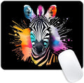 Square Mouse Pad Colorful Zebra-1, Gaming Mouse Pads by Goodsprout