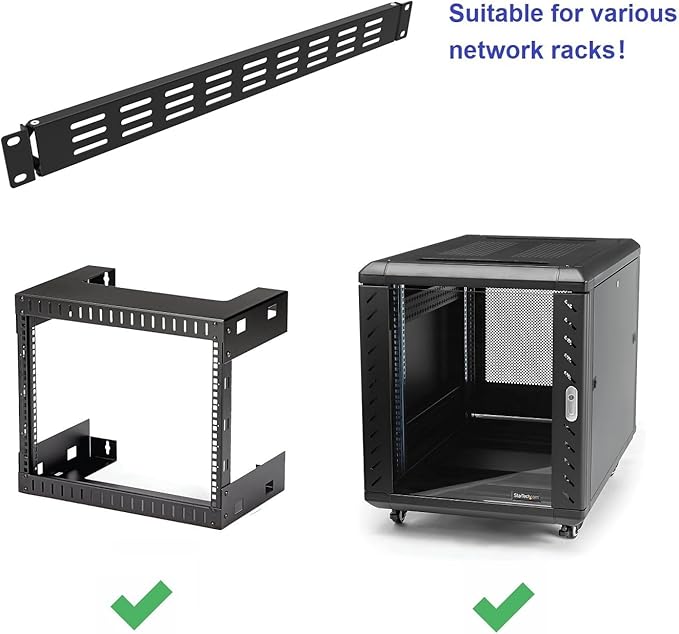 1U Hinged Vented Rack Mount Blank Panel Spacer - Image 5