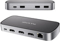 3 HDMI Triple USB C Docking Station, PULWTOP Laptop Docking Station Dual 4K by PULWTOP
