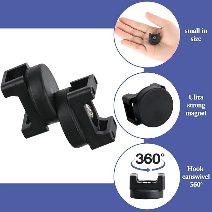 Yookeer 60 Pieces Magnetic Zip Tie Mount Multipurpose Cable Holder Magnets - Image 2