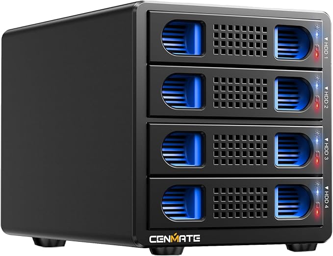4 Bay Hard Drive RAID Enclosure by Cenmate