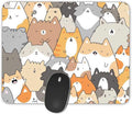 Gaming Mouse Pad，Cartoon Animal Portraits Rectangle Mouse Pad Size by Qien+BaiSei